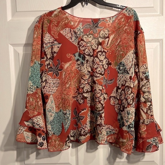 Madrid women’s multi-print top - Size 3x - Picture 6 of 8